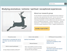 Tablet Screenshot of anomalousexperiences.com